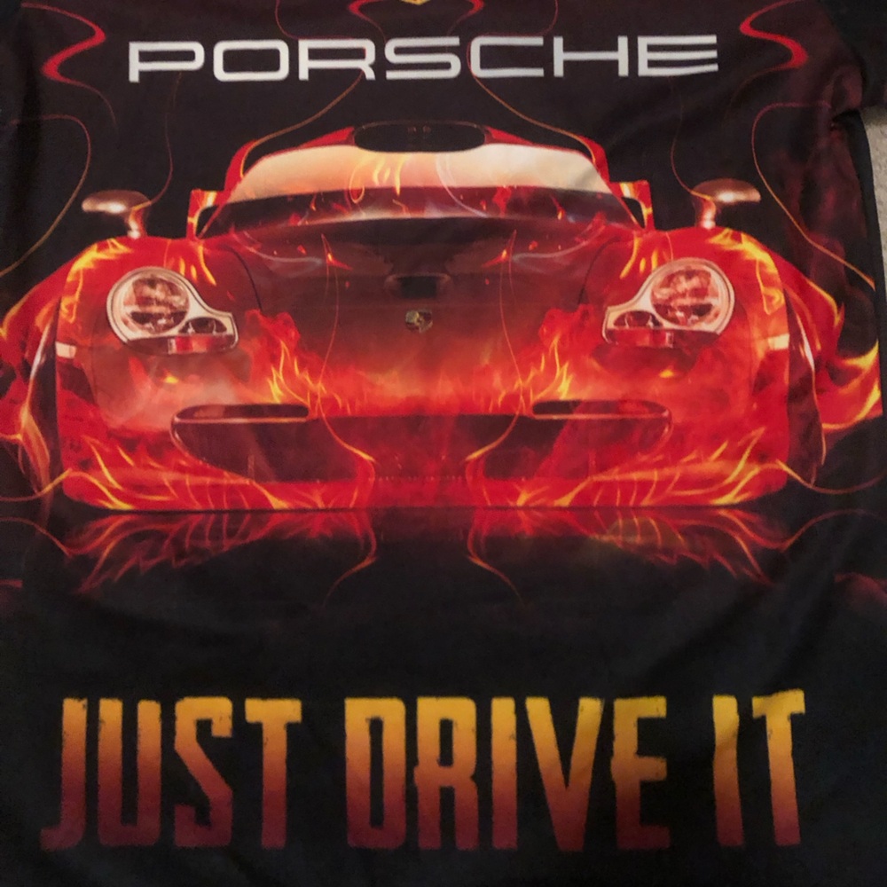 Porsche red and black collared polo shirt - Picture 5 of 5